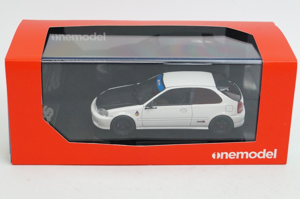 新品16S07-01 onemodel 1/43 ホンダ シビック EK9 Spoon ホワイト