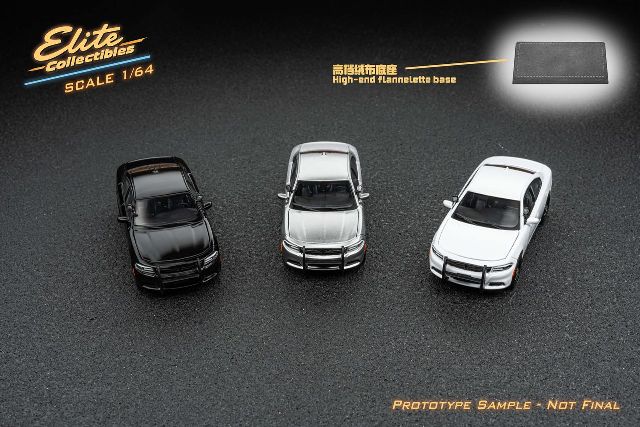 値下げ　希少　ミリタリー・ポリスカー 香港製 予約 Elite Collectibles 1/64 ダッジ ポリスカー Dodge
