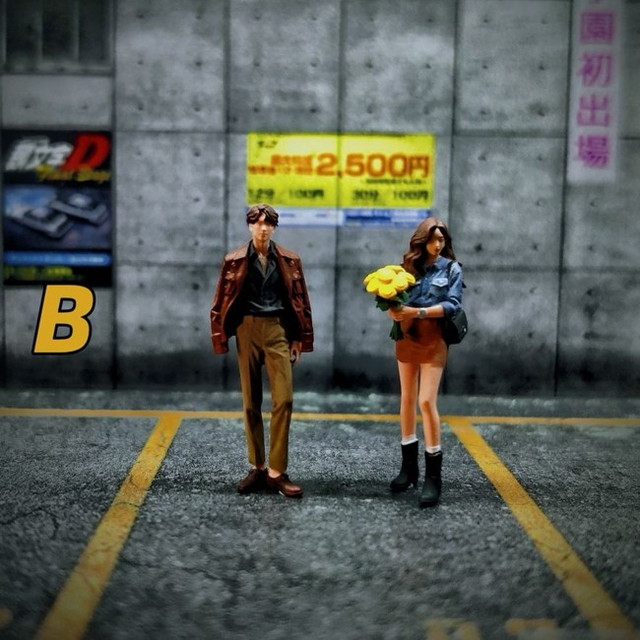 ���� WT2025121119-B WT Minifactory 1/64  Couple Giving Flowers Duo �֤�£�륫�åץ� �˽� �ե����奢 2�Υ��å� Yellow ��«