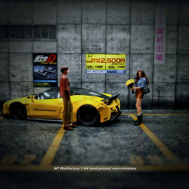 ���� WT2025121119-B WT Minifactory 1/64  Couple Giving Flowers Duo �֤�£�륫�åץ� �˽� �ե����奢 2�Υ��å� Yellow ��«