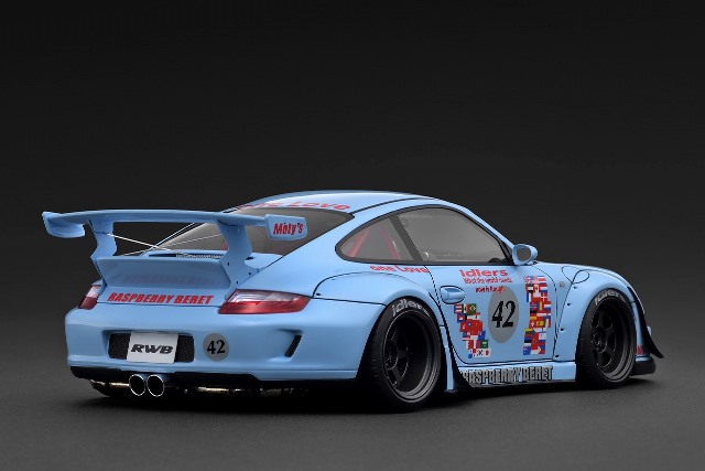 予約 IG3958 イグニッションモデル 1/18 RWB 997 Light Blue , Boost