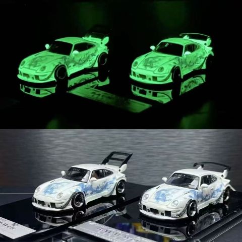 Fuelme RWB993 ドラゴンデザイン ミニカー 新品 SW Street Weapon 1/64 RWB 993 Luminous Dragon 蓄光 Low