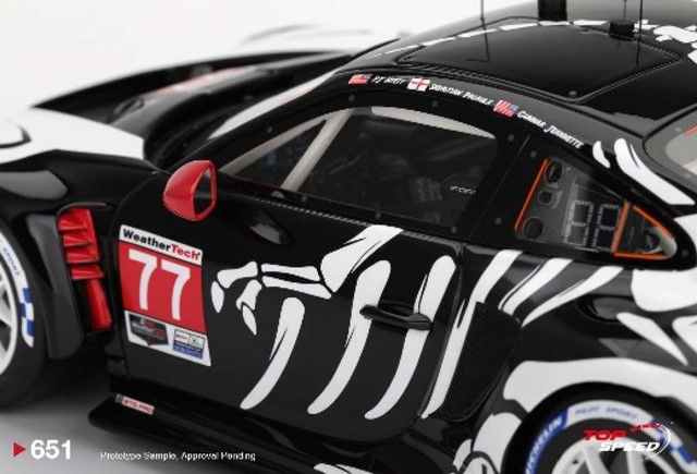 予約 TS0651 TopSpeed 1/18 ポルシェ Porsche 911 GT3 R IMSA プチ・ル