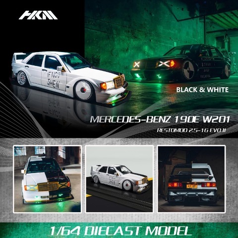 クラシックカーキット 1:64 メルセデスベンツ 190E EVO II