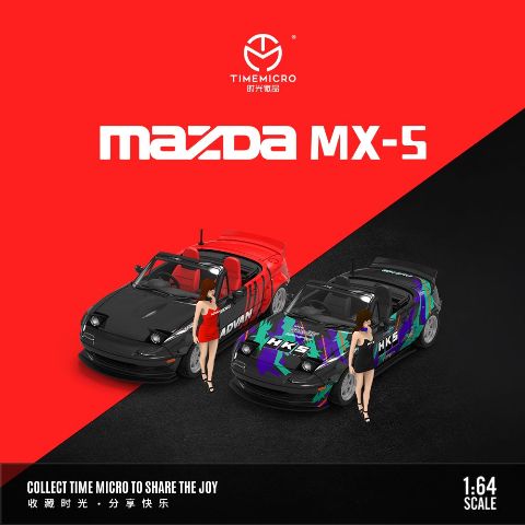 新品 TM646911-1 TimeMicro TM 1/64 マツダ Mazda MX5 A2/ ADVAN