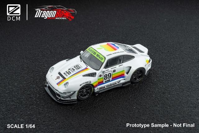����  D.BoModel&DCM 1/64 �ݥ륷�� Porsche 993 ��¤�� White Apple