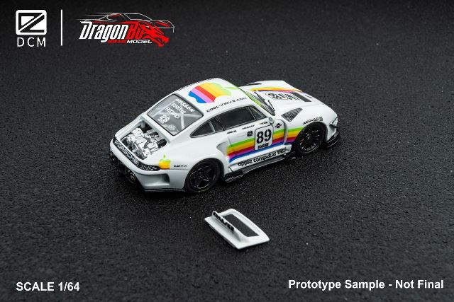 ����  D.BoModel&DCM 1/64 �ݥ륷�� Porsche 993 ��¤�� White Apple