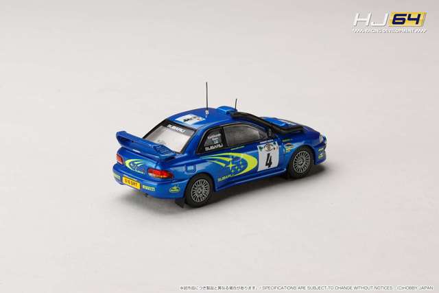 新品 HJR646041F ホビージャパン 1/64 スバル IMPREZA WRC 2000 #4