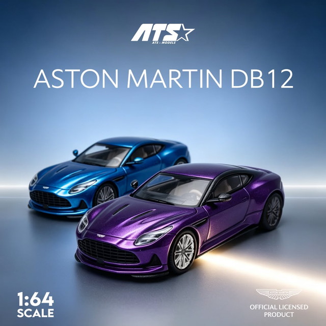 ͽ�� ATS881310 ATS 1/64 �����ȥ�ޡ��ƥ��� ASTON MARTIN DB12 Metal Purple