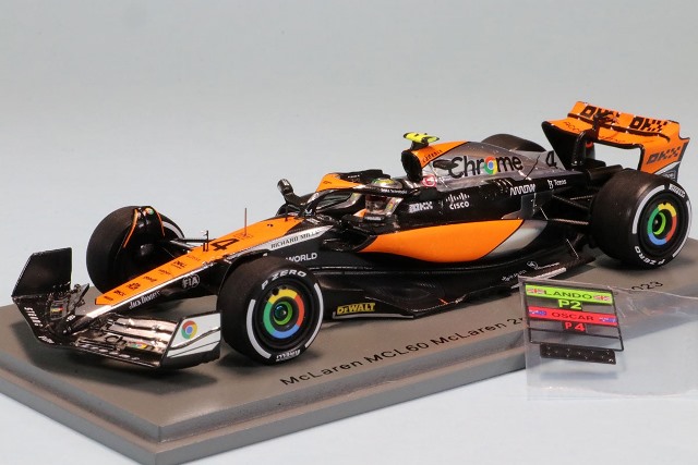 ���� S8593 ���ѡ��� 1/43 �ޥ��顼��� MCL60 #4 McLaren 2�� �����ꥹ British GP 2023 L. �Υꥹ �ԥåȥܡ����դ�