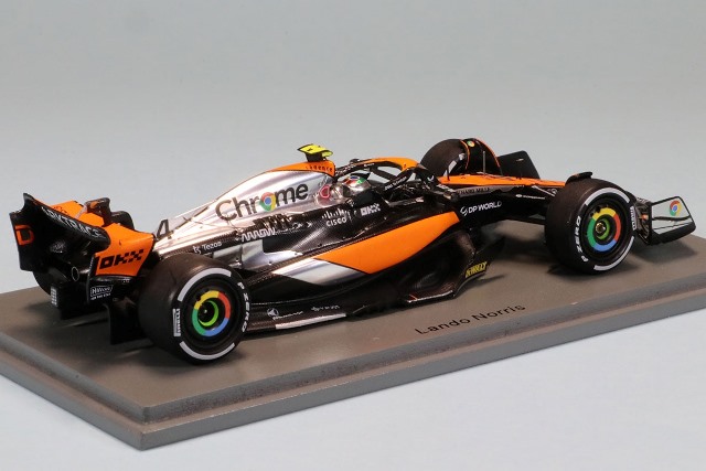 ���� S8593 ���ѡ��� 1/43 �ޥ��顼��� MCL60 #4 McLaren 2�� �����ꥹ British GP 2023 L. �Υꥹ �ԥåȥܡ����դ�