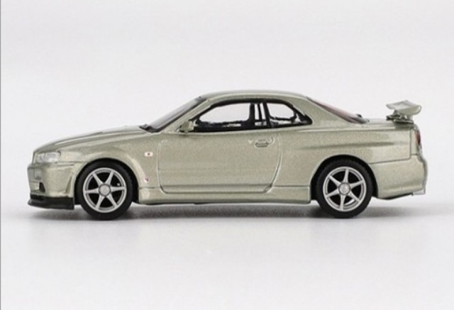 ���� MGT01003-R TSM MINI-GT 1/64 ���� Nissan �������饤�� GT-R R34 V���ڥå� II Nur �ߥ�˥��ॸ������(���ϥ�ɥ�) 