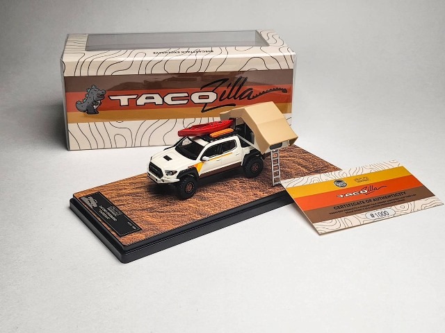 GCD トヨタ・タコマ - タコジラ Diecasttalk 特注, GCD 1/64 トヨタ タコマ 