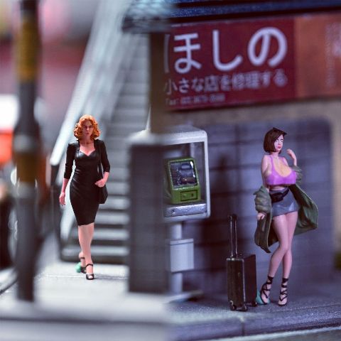 ͽ EHC2024101006 EHC Model 1/64  2Ȥ  Urban Beauty Duo ĥդ ե奢 ߥ˥°ޤ