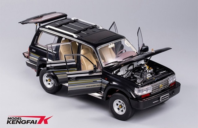 ��� KF032-2 KENGFai 1/18 �ȥ西 Toyota Land Cruiser ���ɥ��롼���� VX-R LC80 Black General 