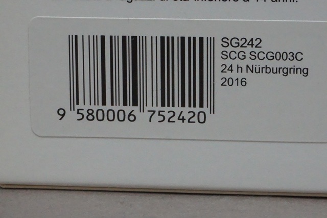 1/43 ѡ SG242 SCG 003C 24H ˥֥륯 2016 #702