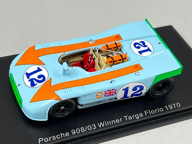 1/43 スパーク 43TF70 ポルシェ 908/3 タルガ フローリオ 優勝 1970