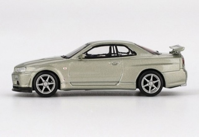 ���� MGT01003-BL TSM MINI-GT 1/64 ���� Nissan �������饤�� GT-R R34 V���ڥå� II Nur �ߥ�˥��ॸ������(���ϥ�ɥ�) ���֥ꥹ�������� 