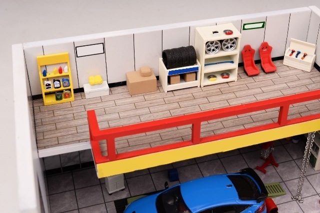 予約 MRS001 モーターヘリックス 1/64 REPAIR SHOP Scene Set Model