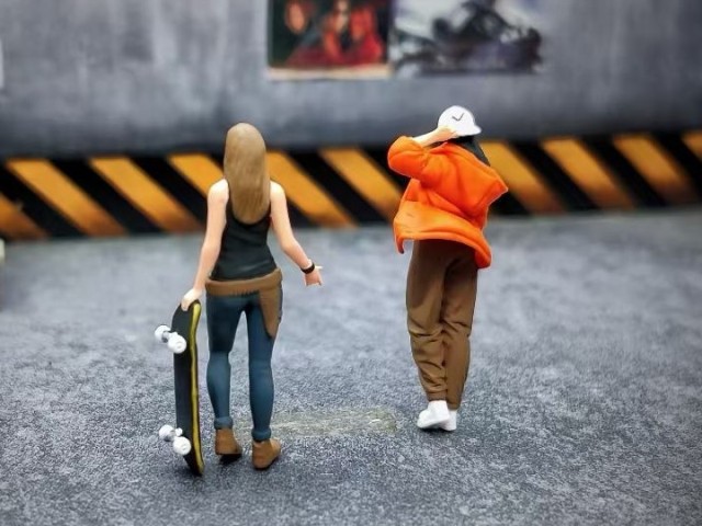 ���� LK2025022402 Lucky Studio 1/64  ���ȥ꡼�ȥ����� �� 2���� Street Girl Duo �������ȥܡ��� �ե����奢 �ڤ椦�ѥ��б���