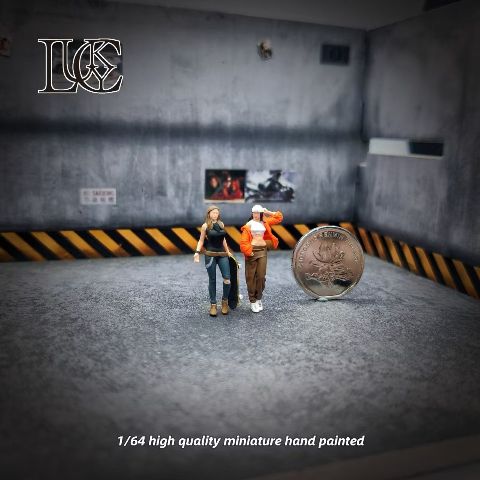 ���� LK2025022402 Lucky Studio 1/64  ���ȥ꡼�ȥ����� �� 2���� Street Girl Duo �������ȥܡ��� �ե����奢 �ڤ椦�ѥ��б���