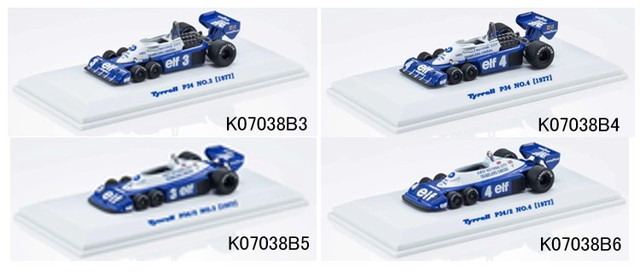 予約 K07038B-SET2 京商 1/64 (ティレル) タイレル Tyrrell P34 全6種