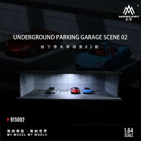 1/64 ガレージ　地下駐車場　moreart ホットウィール　minigt 予約 MO915007 MoreArt 1/64 UNDERGROUND PARKING GARAGE SCENE 07