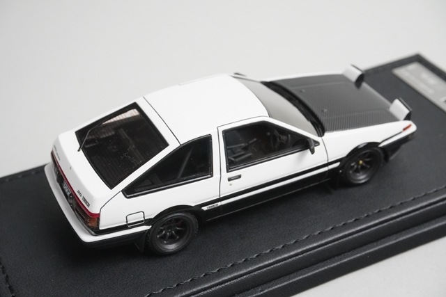 1/43 �����˥å�����ǥ� IG0485 �ȥ西 ���ץ�󥿡� �ȥ�� (AE86) 3�ɥ� GT Apex �֥�å�/�ۥ磻��