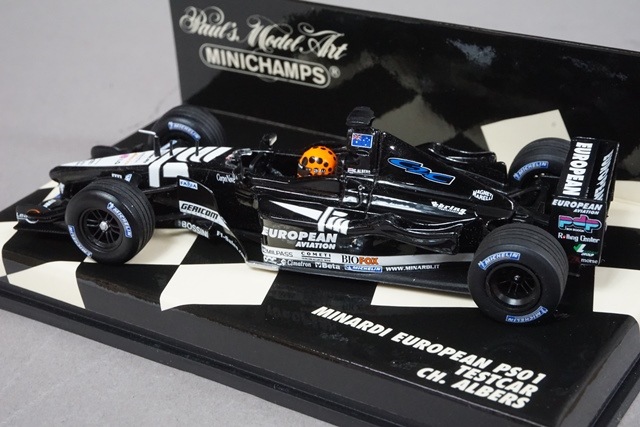 1/43 ミニチャンプス 400010121 ヨーロピアン ミナルディ PS01 テスト