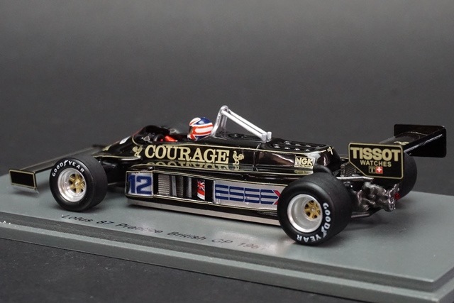 ロータス87 ラスベガスGPスパークミニカー 1/43 スパーク S5351 ロータス 87 # 12 Practice British GP 1981