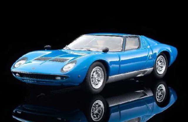 新品 LV トミーテック 1/64 ランボルギーニ ミウラ P400 (青) 330165