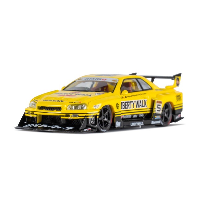新品 MC249-YEBK TSM MINI-GT 1/64 日産 Nissan LB-ER34 Super