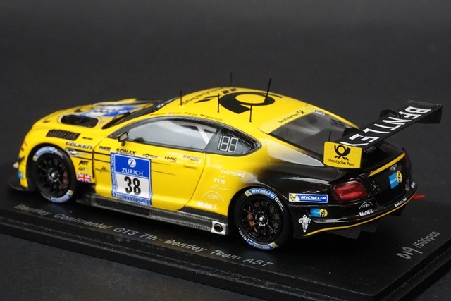 1/43 スパーク SG236 ベントレー Continental GT3 #38 7th 24h