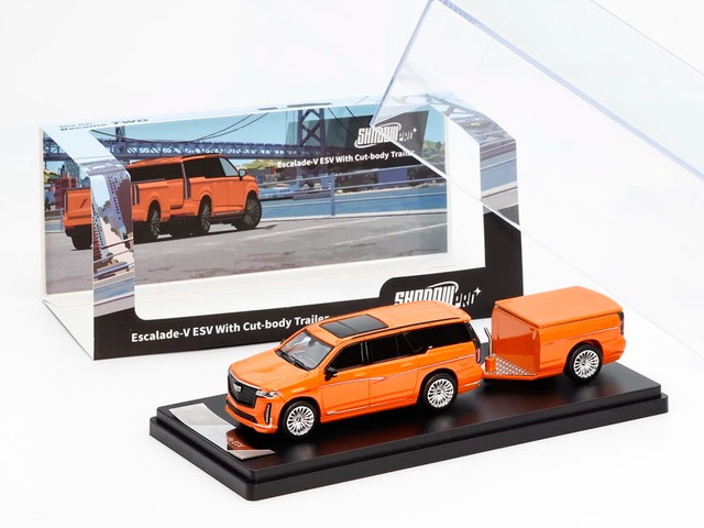 ͽ�� KS-057-672 Shadow Pro 1/64  Cadillac Escalade SUV Bright Orange ���������꡼�դ� (LHD)