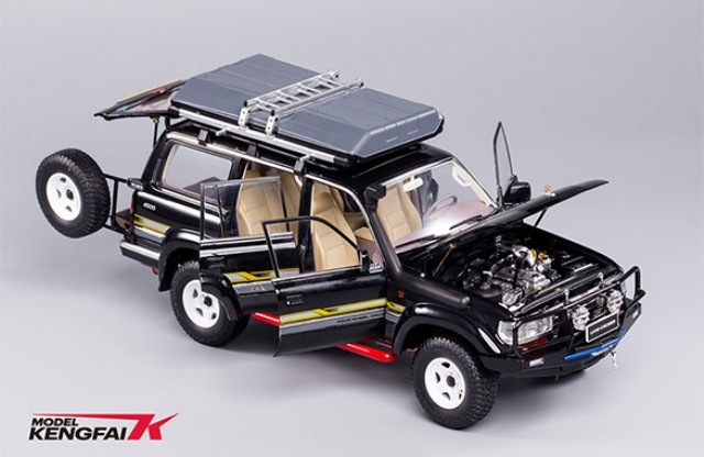��� KF032-5 KENGFai 1/18 �ȥ西 Toyota Land Cruiser ���ɥ��롼���� VX-R LC80 Black Refitted 