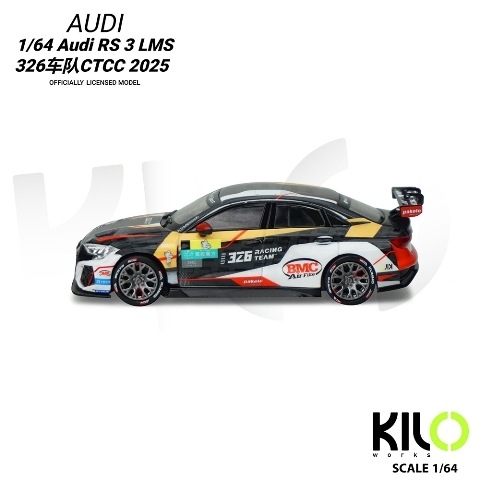 新品 KLW0024-4 KILOworks 1/64 アウディ RS 3 LMS 326 チームCTCC