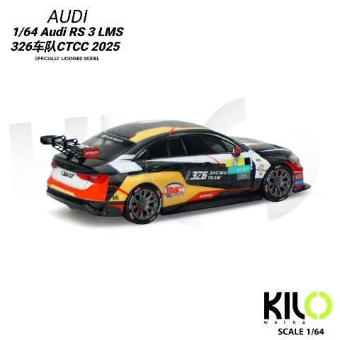 新品 KLW0024-4 KILOworks 1/64 アウディ RS 3 LMS 326 チームCTCC