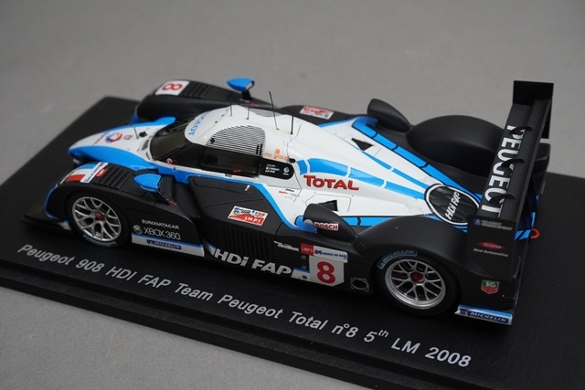 1/43 スパーク S1280 プジョー 908 HDI FAP チームプジョー トータル