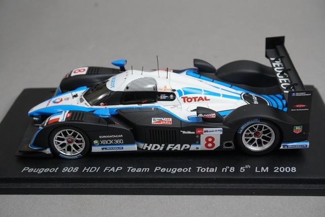 1/43 スパーク S1280 プジョー 908 HDI FAP チームプジョー トータル