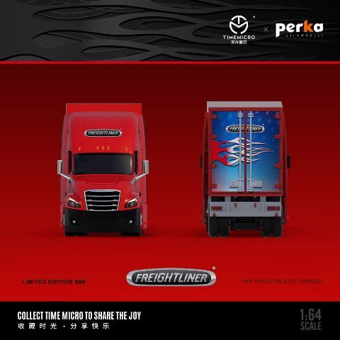 予約 TM800102 TimeMicro & Perka 1/64 フレイトライナー コンテナ