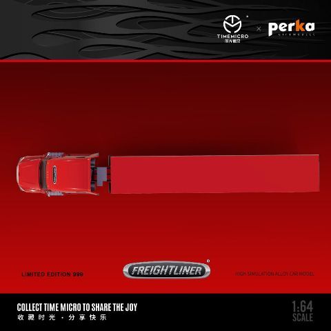 予約 TM800102 TimeMicro & Perka 1/64 フレイトライナー コンテナ