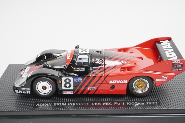 1/43 エブロ 43892 ポルシェ PORSCHE ADVAN BRUN 956 WEC 富士1000km