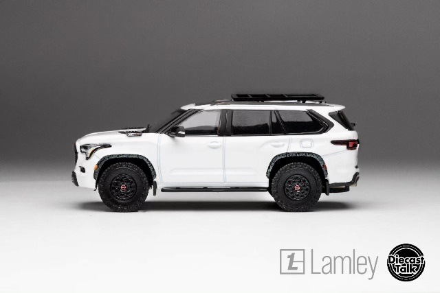 ���� DTG0028-WH GCD �����󥳡��ץץ������� 1/64 �ȥ西 Sequoia TRD PRO Ice Cap White DiecastTalk x Lamley������ 