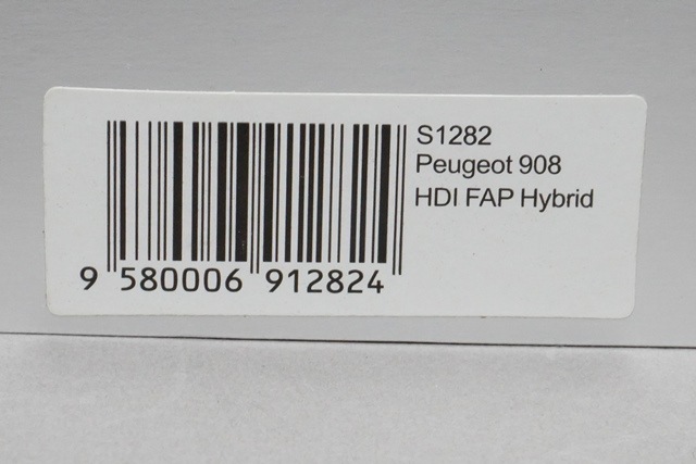 1/43 スパーク S1282 プジョー 908 HDI FAP Hybrid 2008, Boost Gear