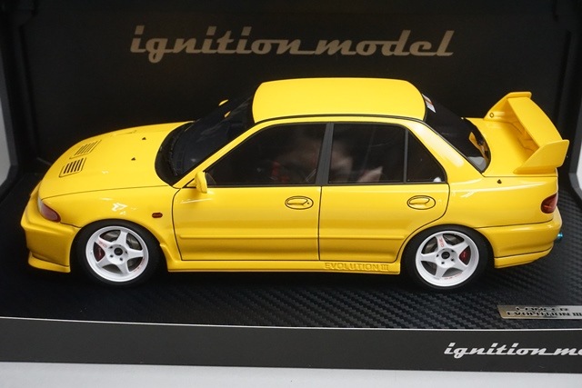 ワンモデル one model ランサーエボリューション Ⅲイエロー 1/18 One Model 1/18 Mitsubishi Lancer Evolution III Yellow – Limited