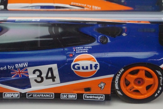 1/43 スパーク S4407 マクラーレン F1 GTR 5位 ルマン 1996#34 ガルフ