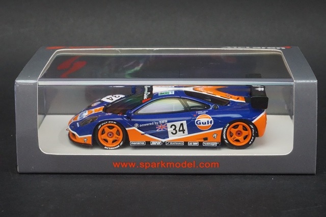 1/43 スパーク S4407 マクラーレン F1 GTR 5位 ルマン 1996#34 ガルフ