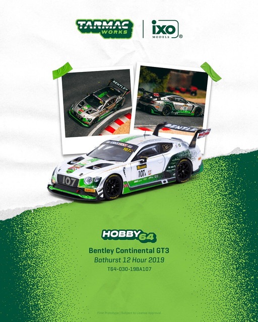 新品 T64-030-19BA107 Tarmac Works 1/64 ベントレー Bentley