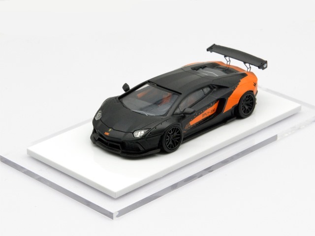  LB700-022 LBPERFORMANCE 1/64 LIBERTY WALK LB Works Aventador LP700 Black/Orange