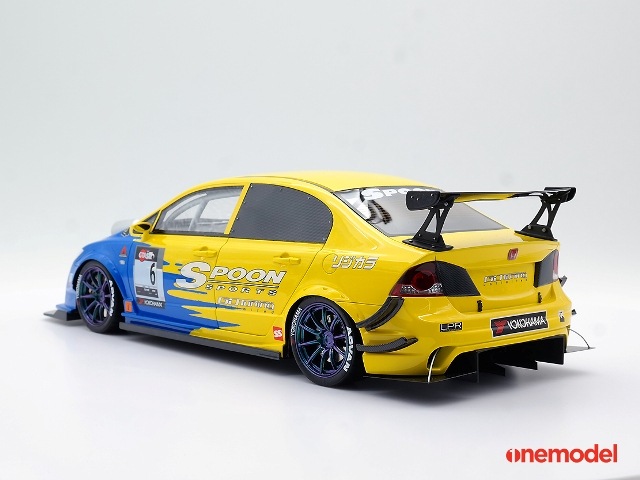新品20A02-01 onemodel 1/18 ホンダ シビック FD2 Spoon Racing